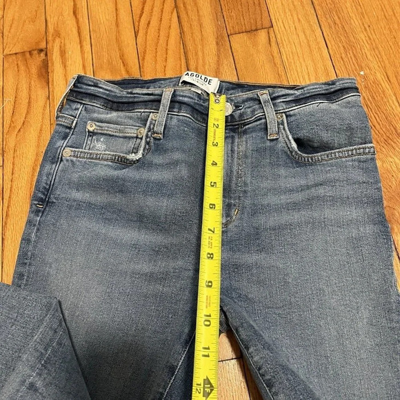 AGOLDE‎ Sophie Raw Hem High Rise Crop Skinny Jeans Size 27 - Picture 8 of 9